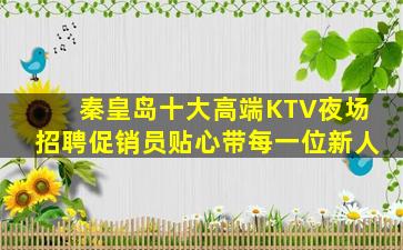 秦皇岛十大高端KTV夜场招聘促销员贴心带每一位新人